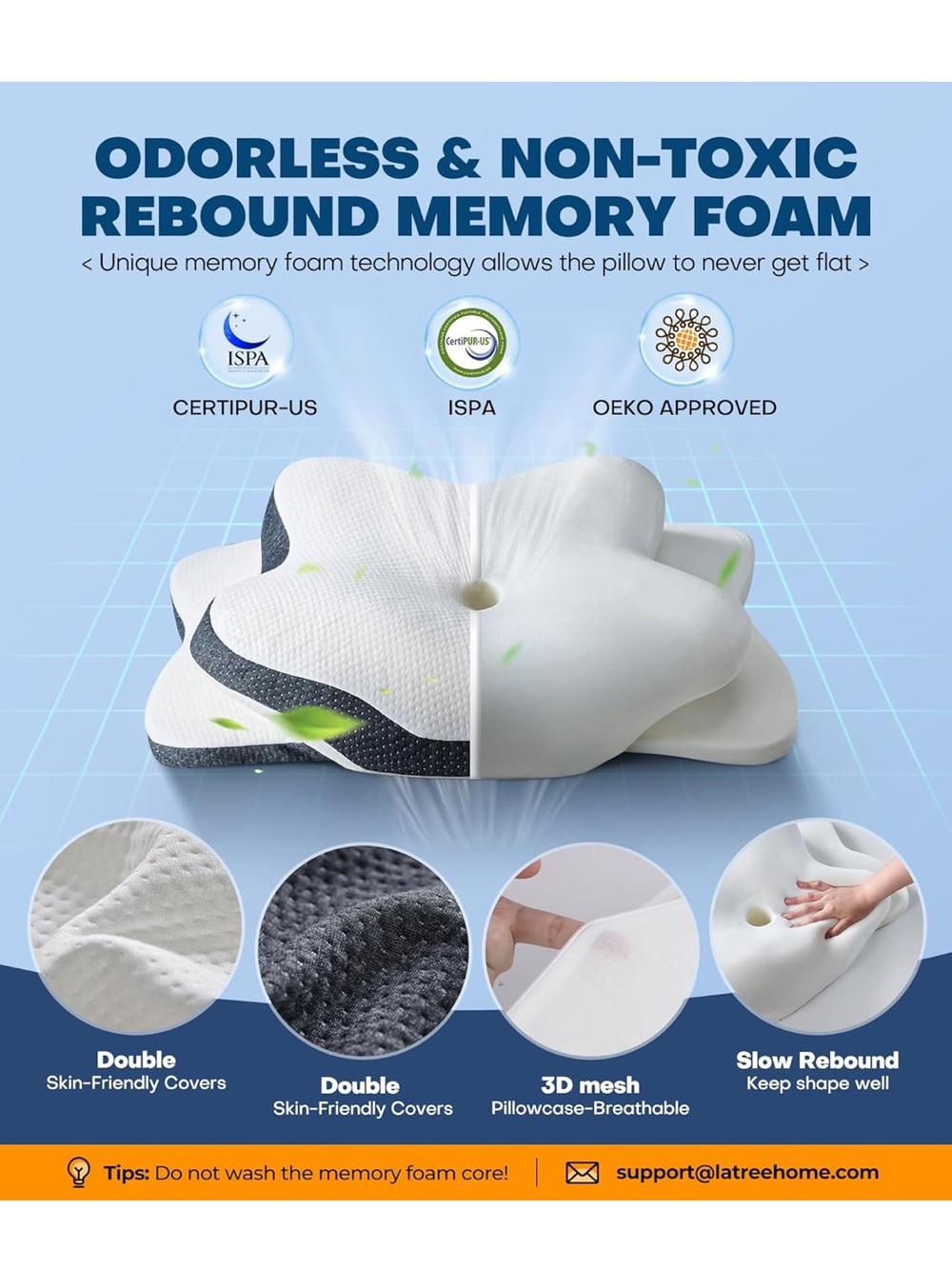 Cervical neck pillow - Picture 5 of 7
